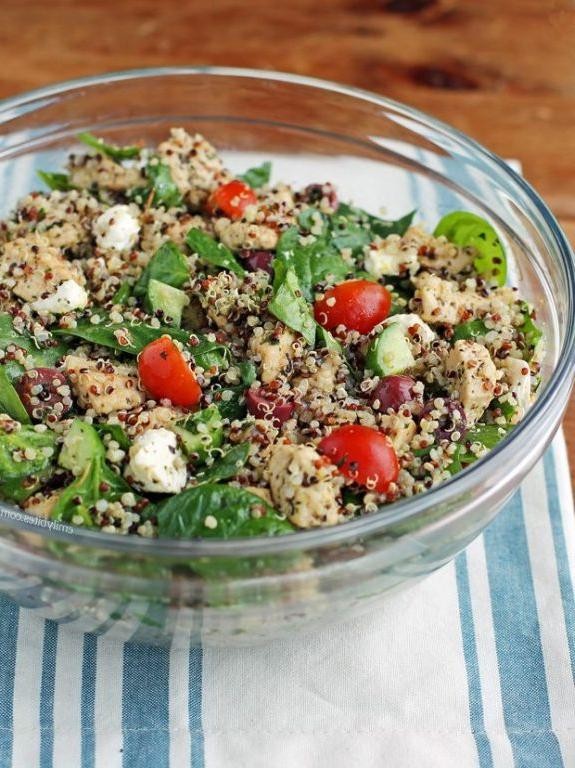 Quinoa and Chicken Greek Salad