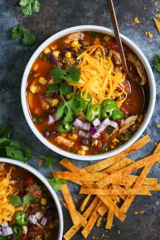 Quinoa and Chicken Tortilla Soup