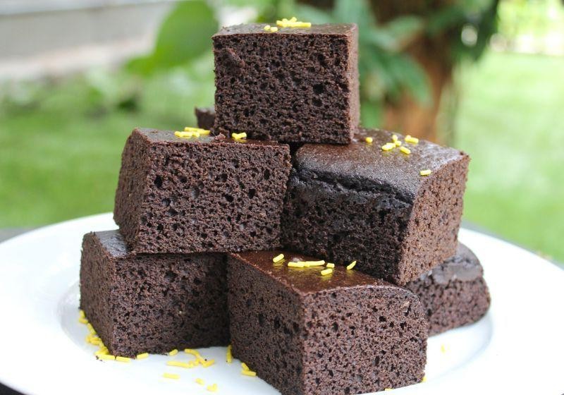 Ragi Flour Cake with Cocoa Frosting