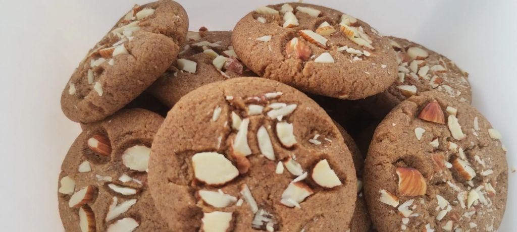 Ragi Flour Cookies with Almonds