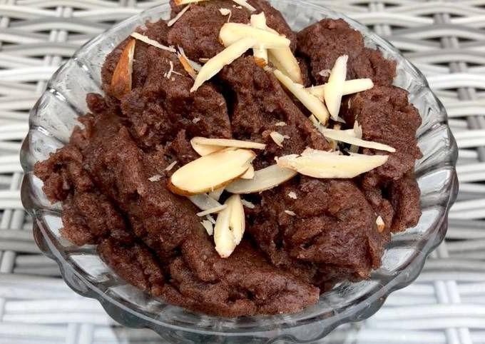 Ragi Flour Halwa with Cardamom