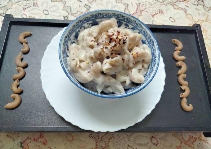 Ragi Flour Pasta with Creamy Sauce