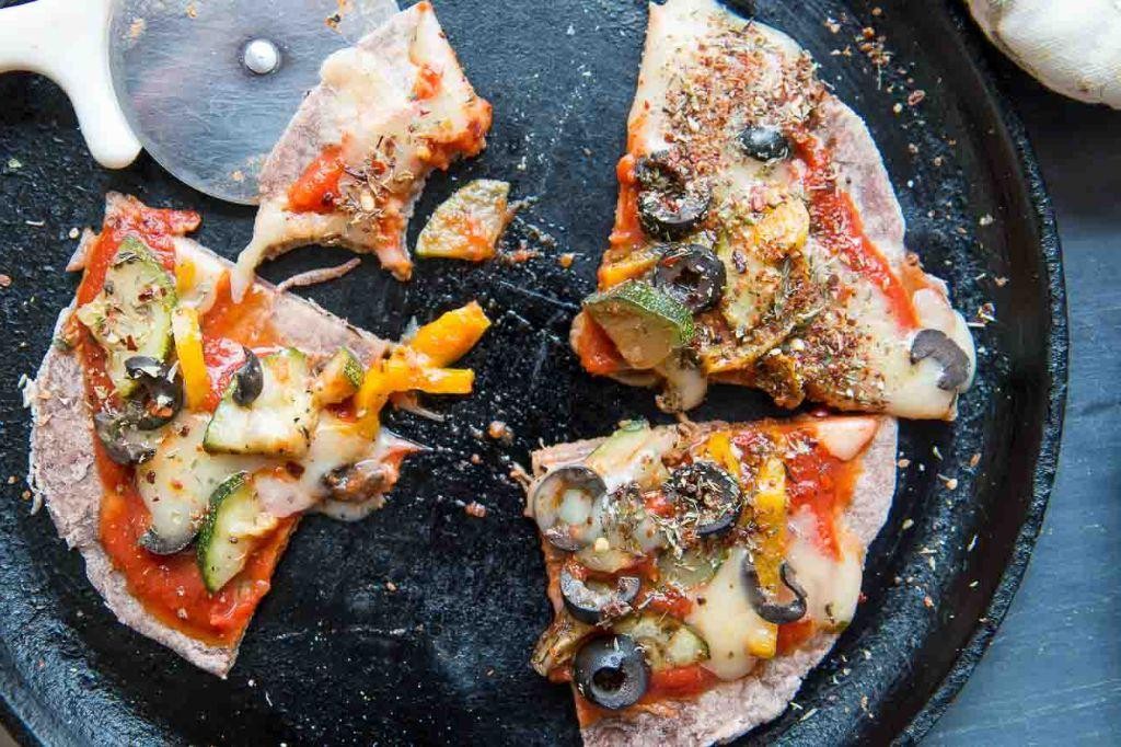 Ragi Flour Pizza Base with Veggie Toppings
