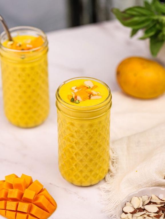 Ragi Flour Smoothie with Mango