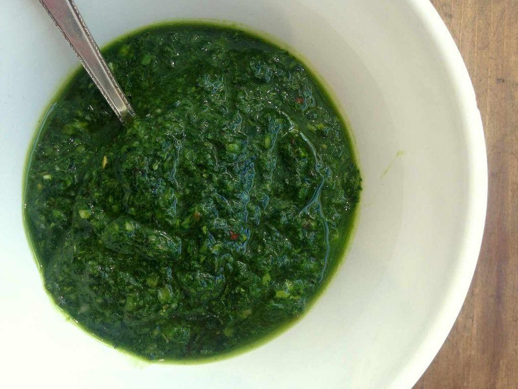 Ramp Chimichurri Sauce