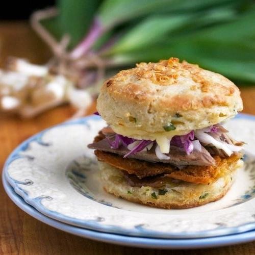 Ramp and Parmesan Biscuits