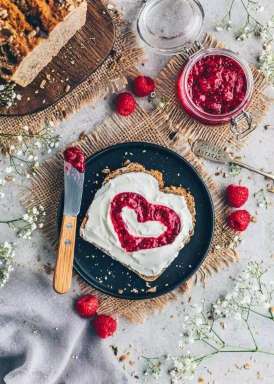 Raspberry Chia Seed Jam Cake