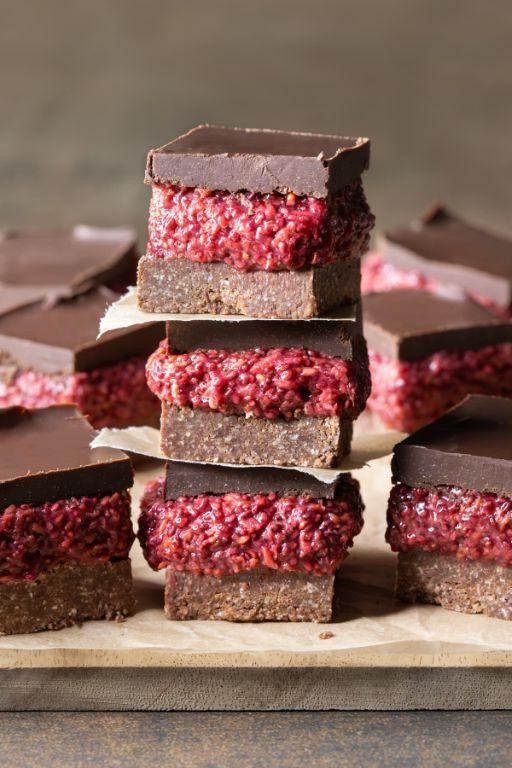Raspberry Chocolate Chia Bars
