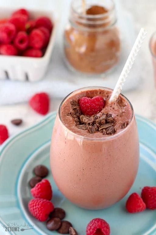 Raspberry Chocolate Ganache Smoothie