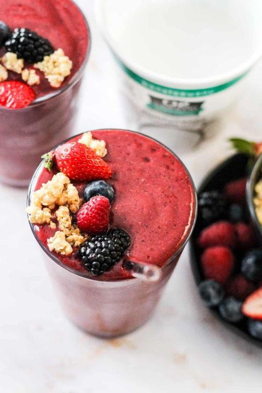 Raspberry Coconut Water Hydration Smoothie