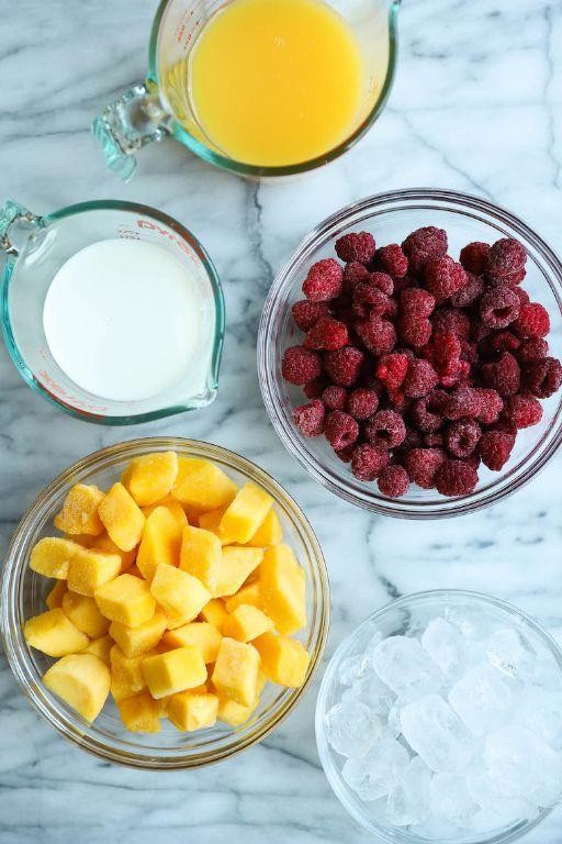 Raspberry Orange Sunrise Smoothie