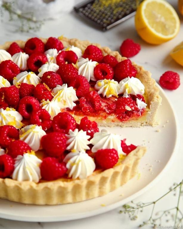 Raspberry Swirl Lemon Curd Tartlets