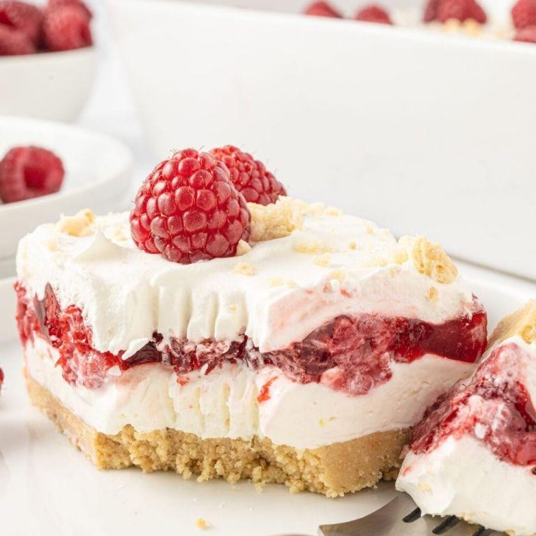 Raspberry White Chocolate Lush Dessert