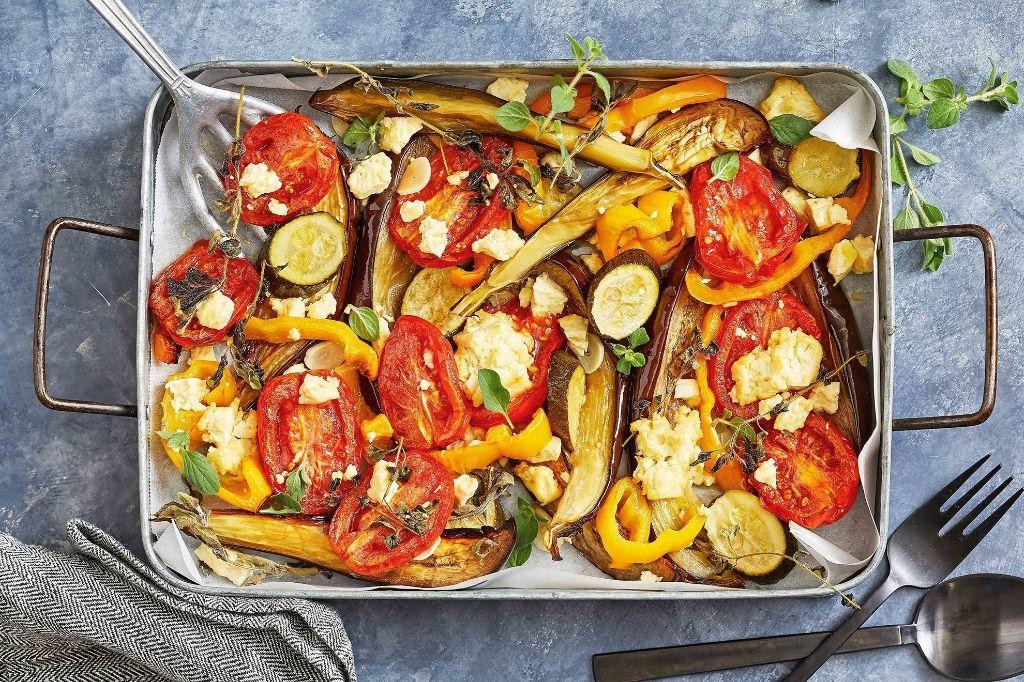 Ratatouille Style Vegetable Tray Bake