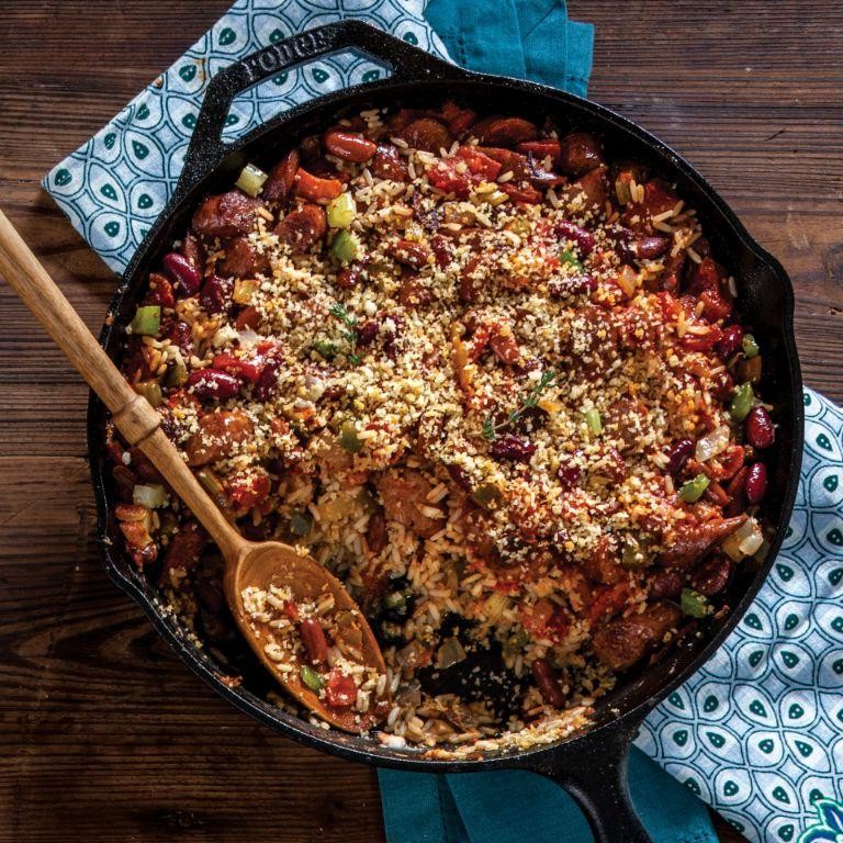 Red Bean and Rice Casserole