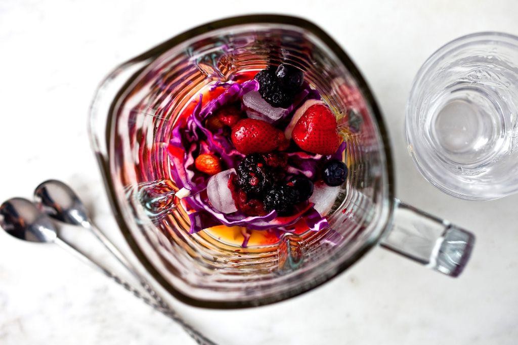 Red Cabbage Smoothie Bowl