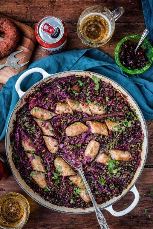 Red Cabbage and Lentil Stew