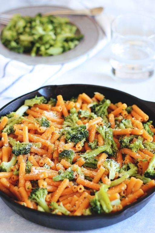 Red Lentil Pasta with Garlic Butter Sauce