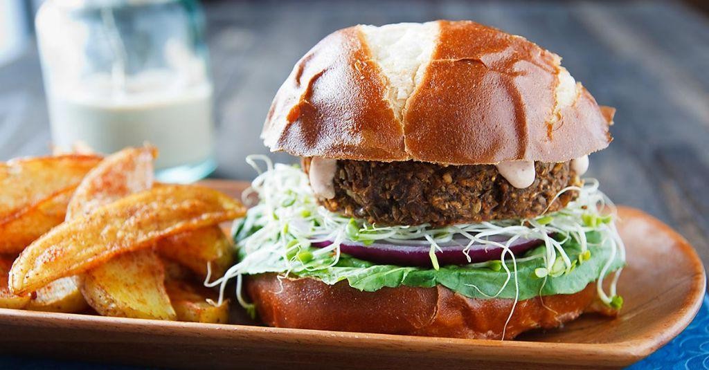 Red Lentil and Mushroom Burgers
