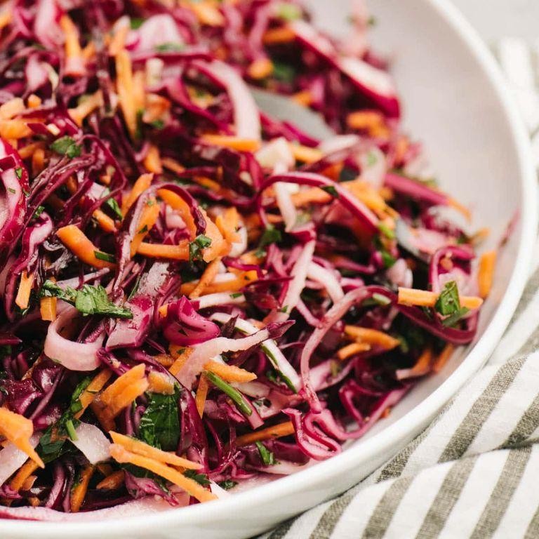 Red Radish and Apple Cider Vinegar Slaw