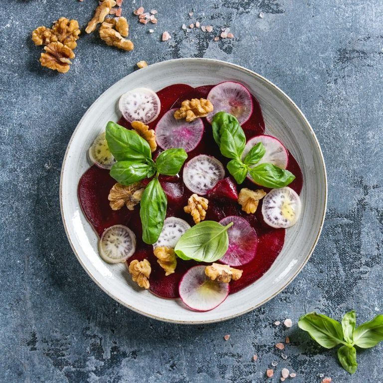 Red Radish and Beetroot Carpaccio