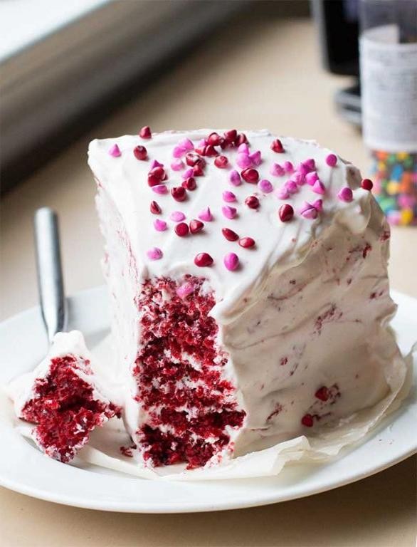 Red Velvet Cake with Greek Yogurt Frosting