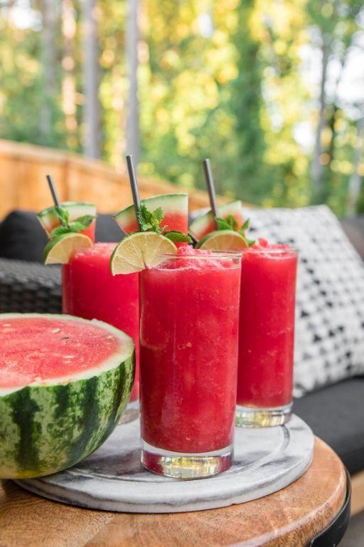 Refreshing Watermelon Mint Slush