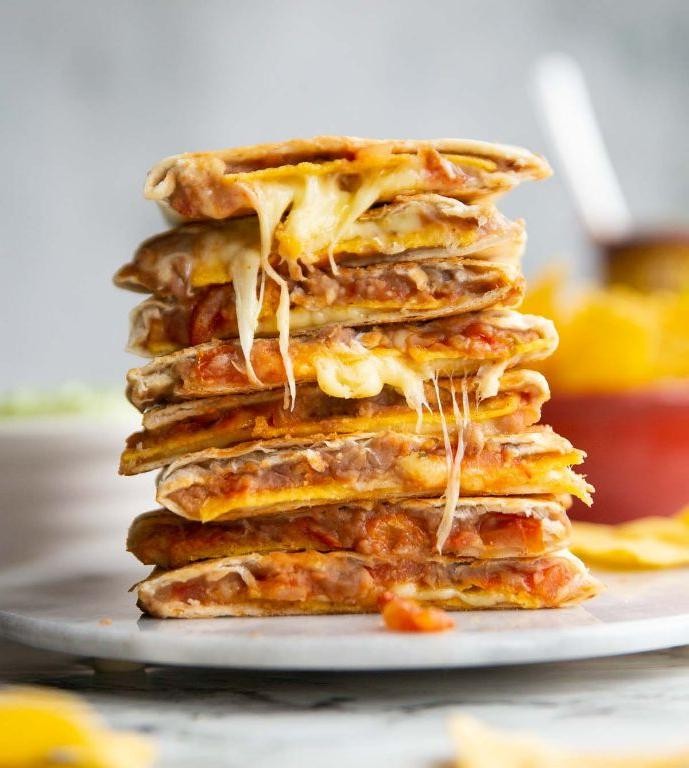 Refried Bean Quesadillas