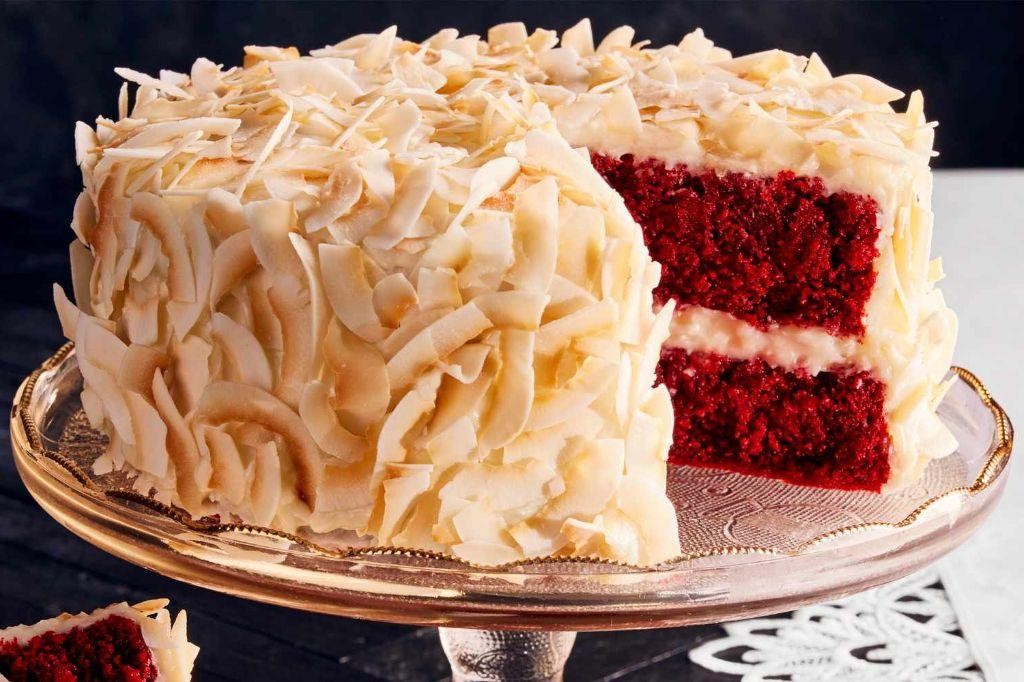 Rich Coconut Flour Red Velvet Cake