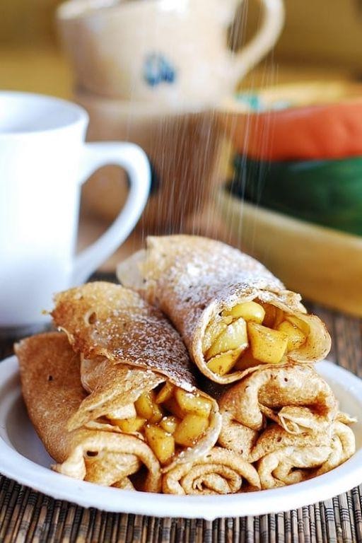 Ricotta and Apple Cinnamon Crepes