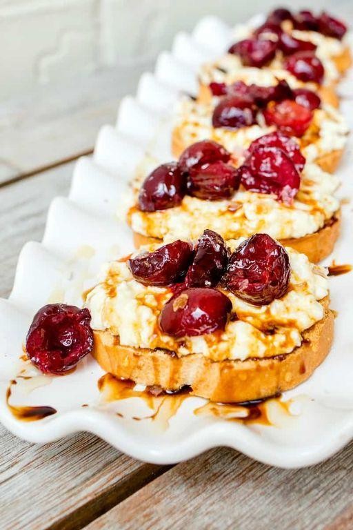 Ricotta and Cherry Breakfast Bake