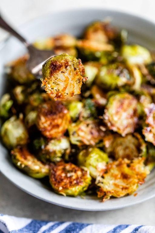 Roasted Brussels Sprouts with Parmesan