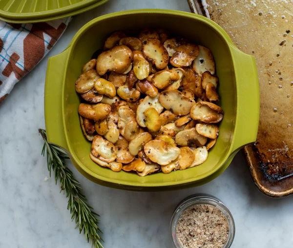 Roasted Dried Fava Beans with Sea Salt