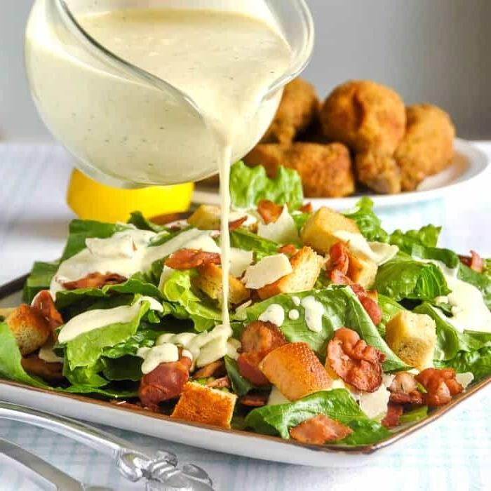 Roasted Garlic Caesar Dressing