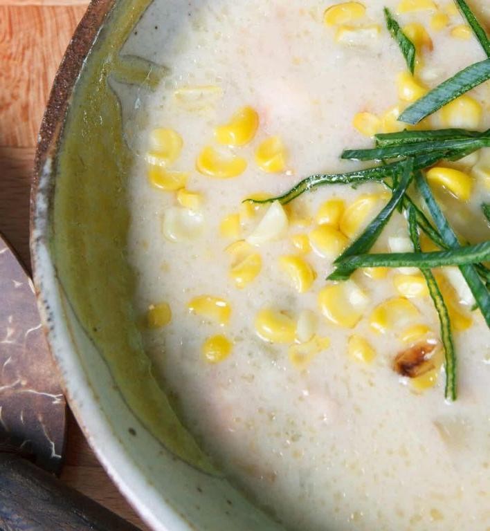 Roasted Garlic Corn Chowder