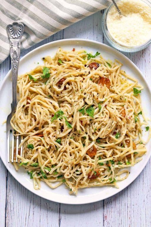 Roasted Garlic Hearts of Palm Fusilli
