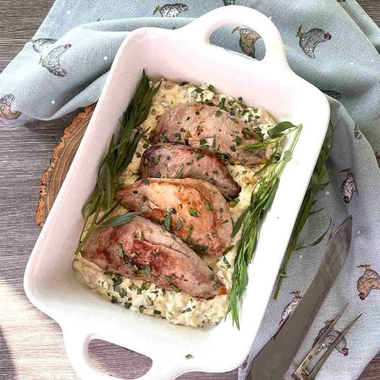 Roasted Pheasant Breast with Wild Mushroom Sauce