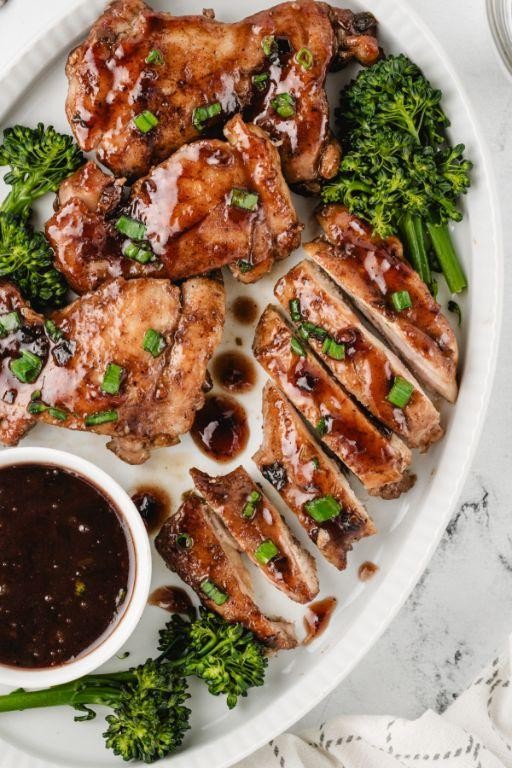 Roasted Plum and Balsamic Glazed Chicken