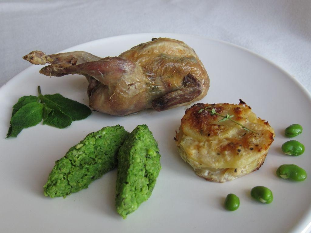 Roasted Quail with Thyme