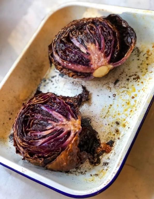 Roasted Red Cabbage with Balsamic Glaze