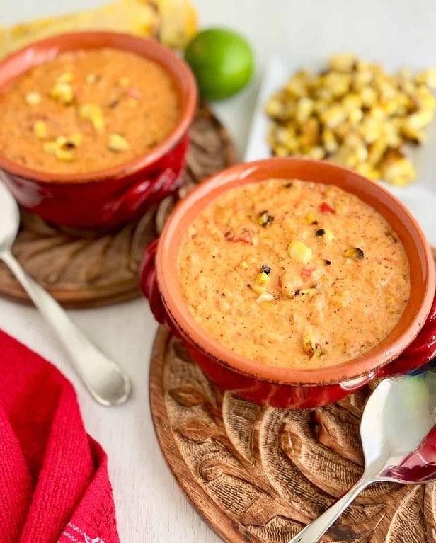 Roasted Red Pepper Corn Chowder