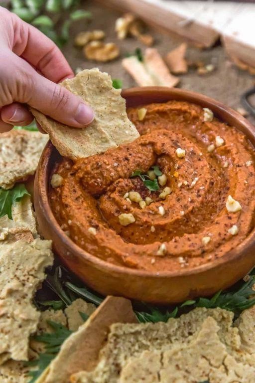 Roasted Red Pepper and Walnut Dip