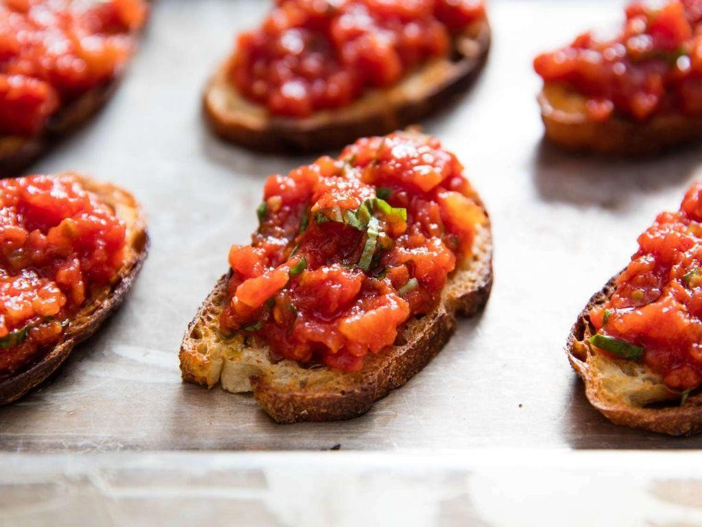 Roasted Tomato Bruschetta