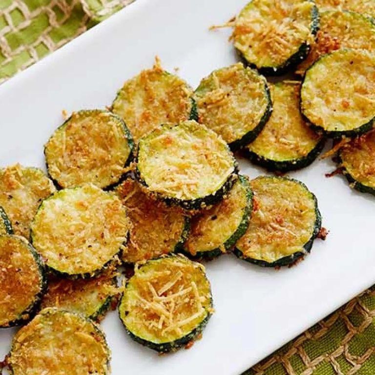 Roasted Zucchini and Parmesan Crisps
