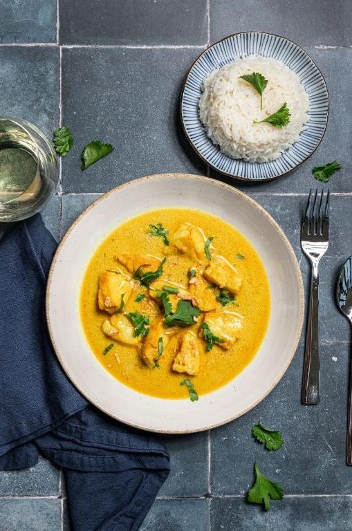 Rockfish Curry with Coconut Milk
