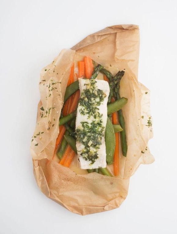 Rockfish en Papillote with Vegetables