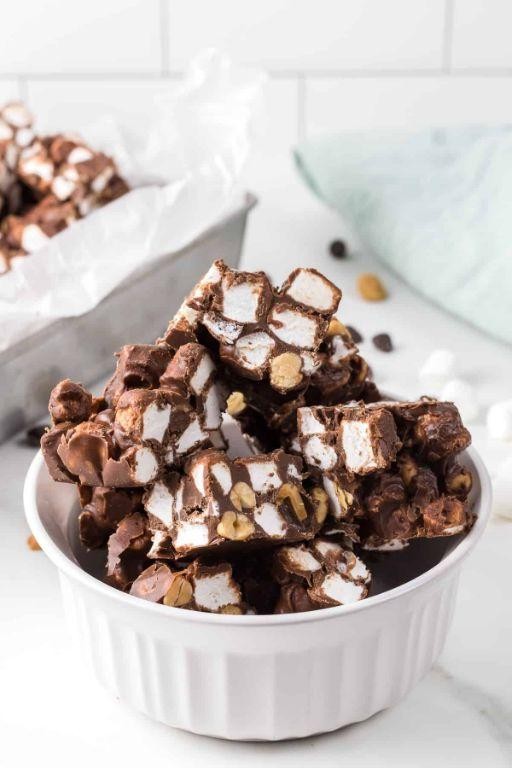 Rocky Road Peanut Butter Fudge