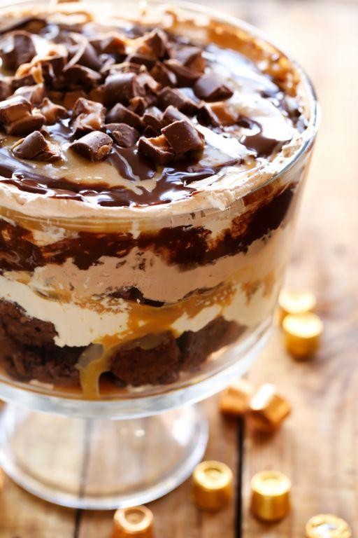 Rolo Brownie Trifle