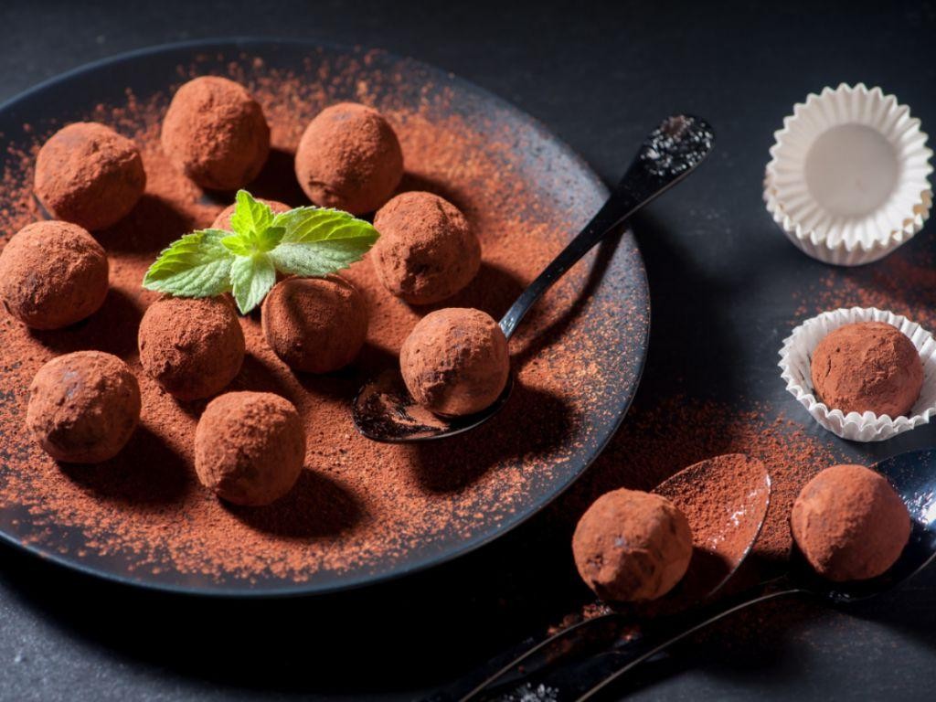 Rose Hip and Dark Chocolate Truffles