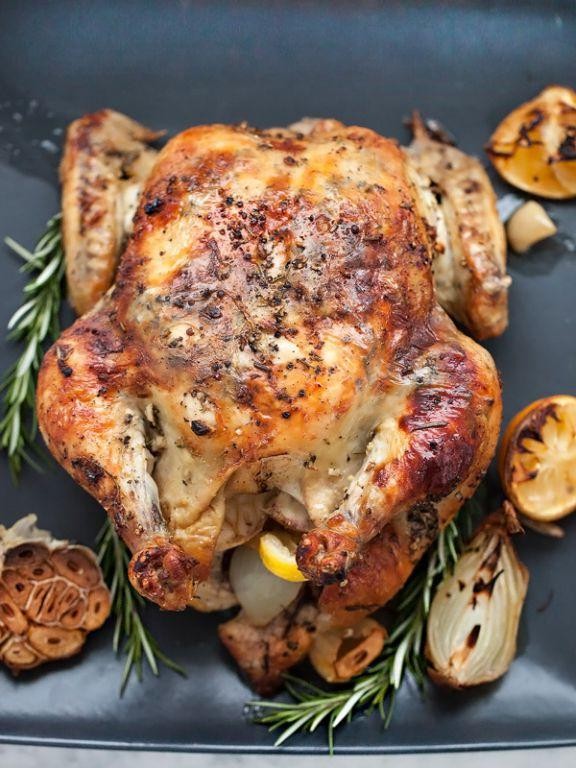 Rosemary Garlic Butter Whole Chicken